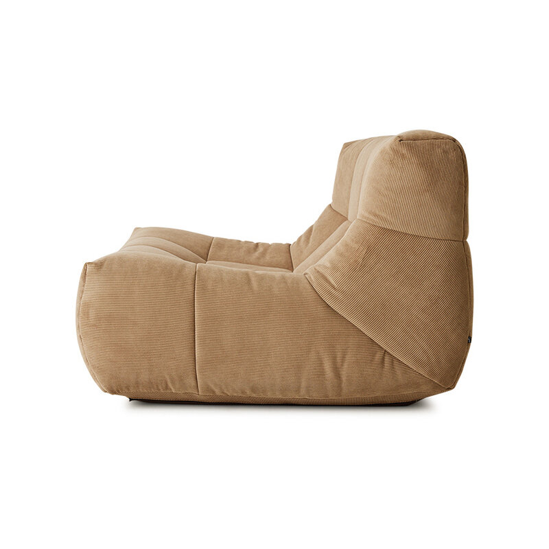 HKliving-collectie Lazy lounge chair corduroy rib brown