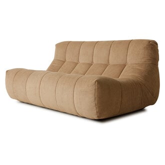 HKliving Lazy lounge bench corduroy rib brown