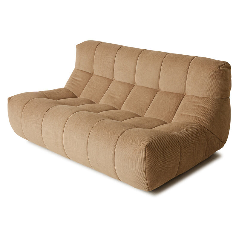 HKliving-collectie Lazy lounge bench corduroy rib brown