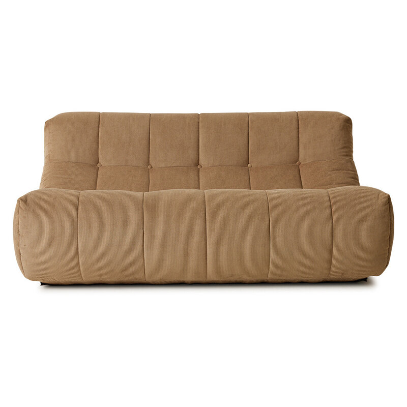 HKliving-collectie Lazy lounge bench corduroy rib brown