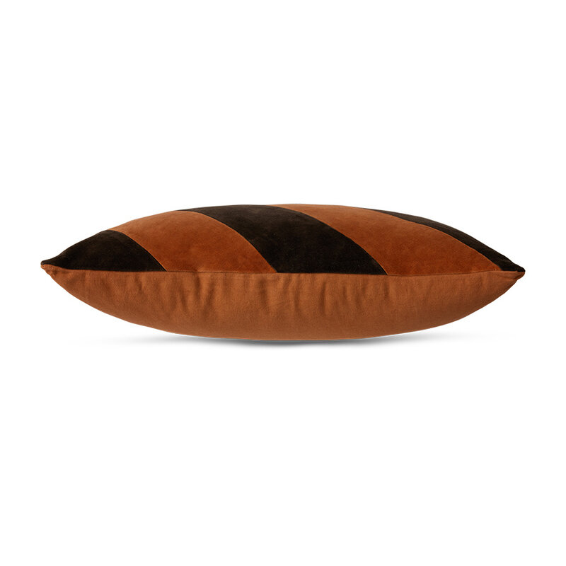HKLIVING-collectie Striped velvet cushion september (60x40cm)