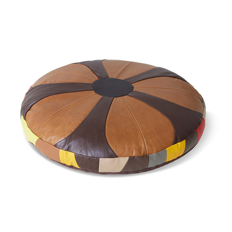 HKLIVING-collectie Retro patch cushion (ø55cm)