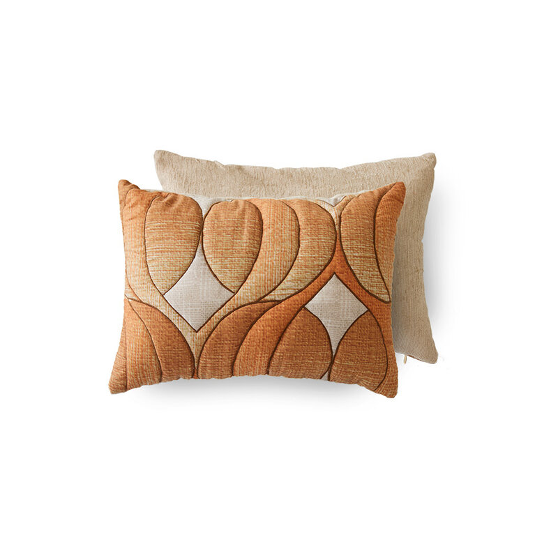 HKliving-collectie Padded cushion retro wave (40x30cm)