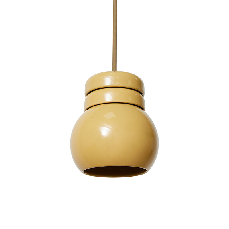 HKliving-collectie Bulb hanglamp mustard