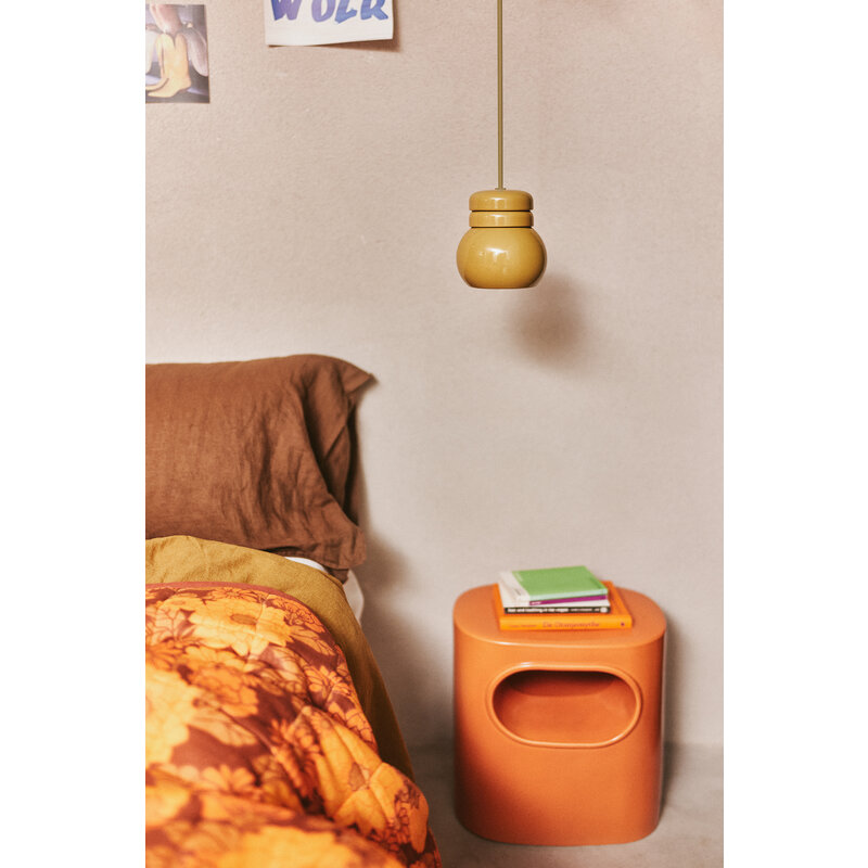 HKliving-collectie Bulb hanglamp mustard