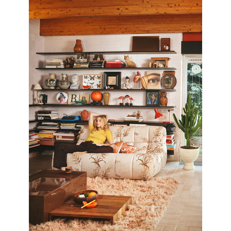 HKLIVING-collectie Lazy lounge bench reeds