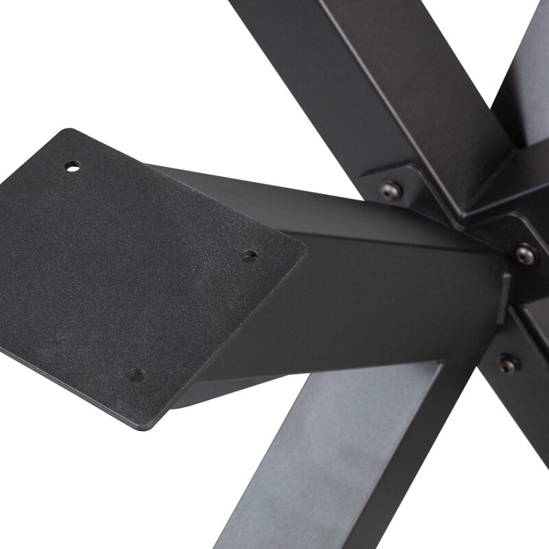WOOOD-collectie Tablo Cross Leg Metal Black
