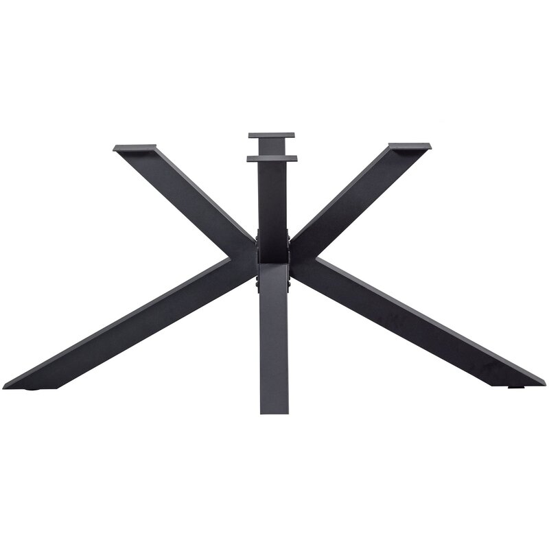WOOOD-collectie Tablo Cross Leg Metal Black