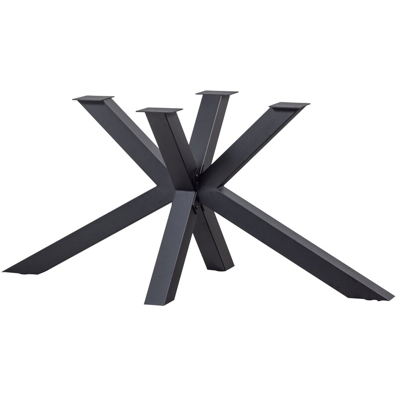 WOOOD-collectie Tablo Cross Leg Metal Black