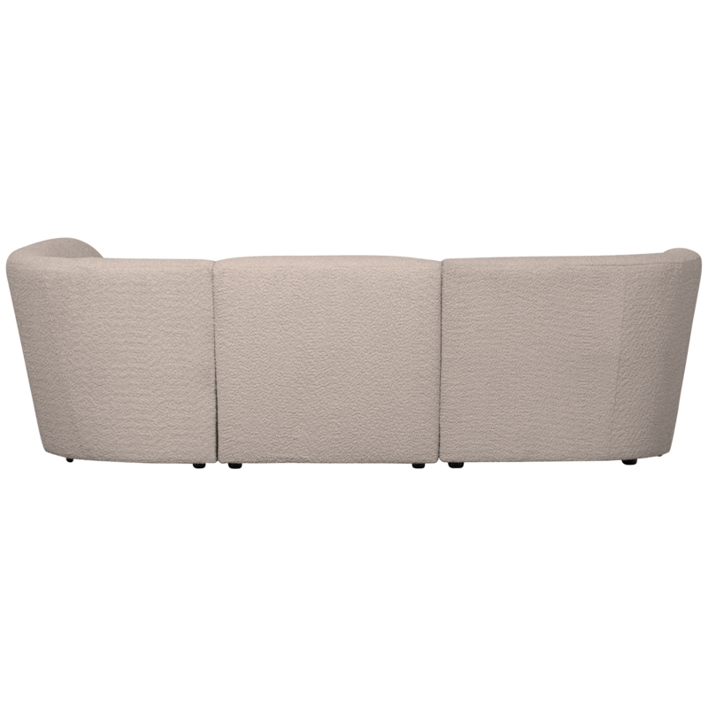 WOOOD-collectie Coco 3-Seater Rounded Right Boucle Sand
