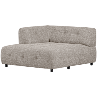 WOOOD Louis 1,5-Zits Chaise Longue Met Arm Links Melange Powder