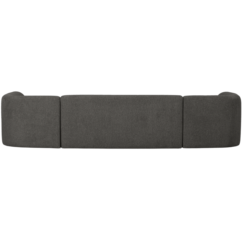 WOOOD-collectie Sloping U-Shape Sofa Grey/Black Melange