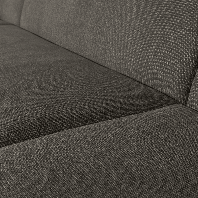 WOOOD-collectie Sloping U-Shape Sofa Grey/Black Melange
