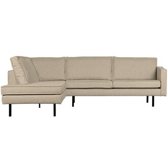 WOOOD Rodeo Hoekbank Links Boucle Beige