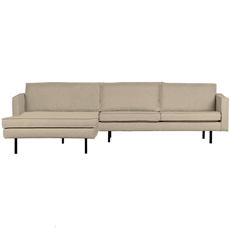 WOOOD-collectie Rodeo Chaise Longue Links Boucle Beige