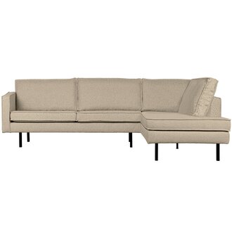 WOOOD Rodeo Hoekbank Rechts Boucle Beige