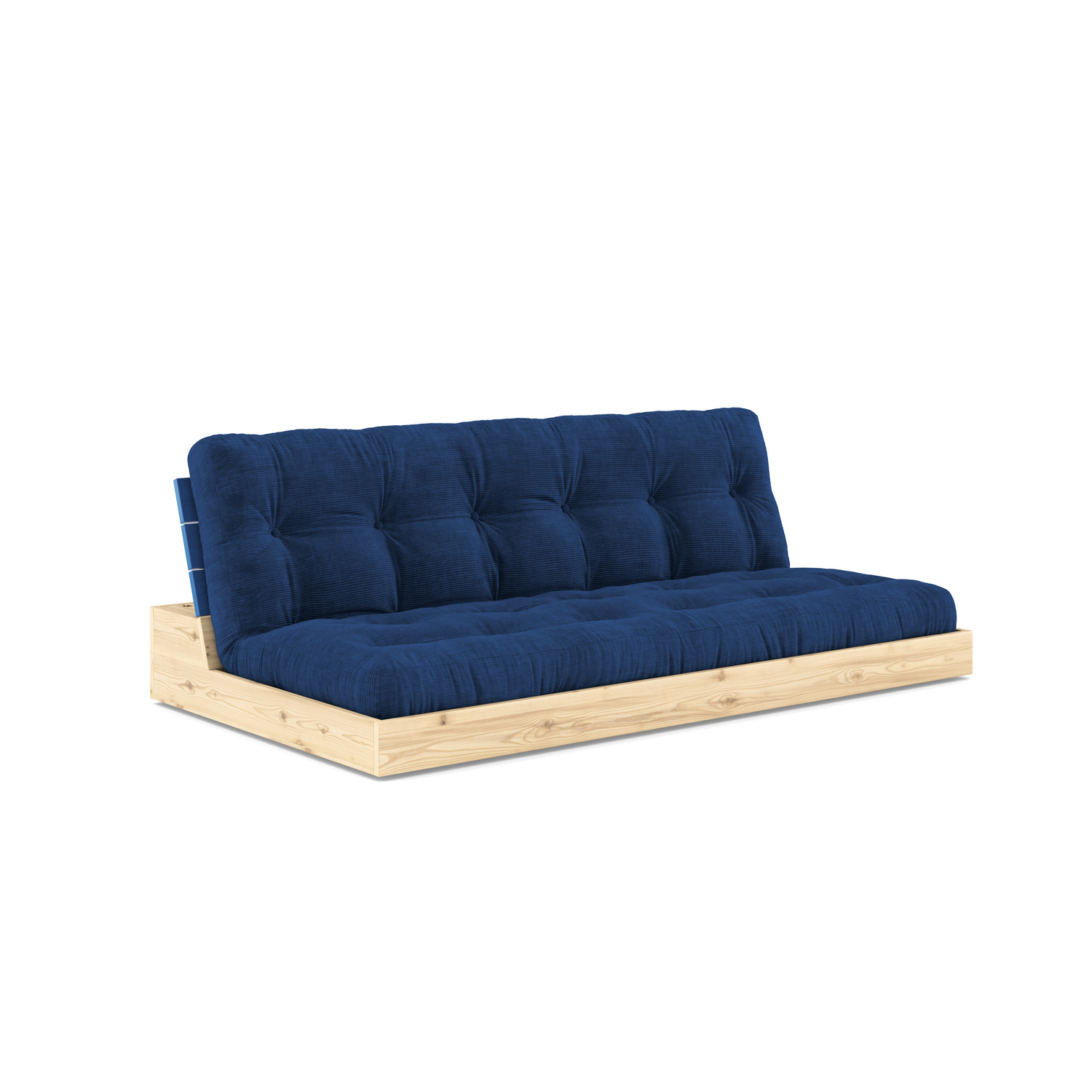 Karup Design-collectie Slaapbank Base Cobalt Blue met 5-lagen mixed matras Royal Blue