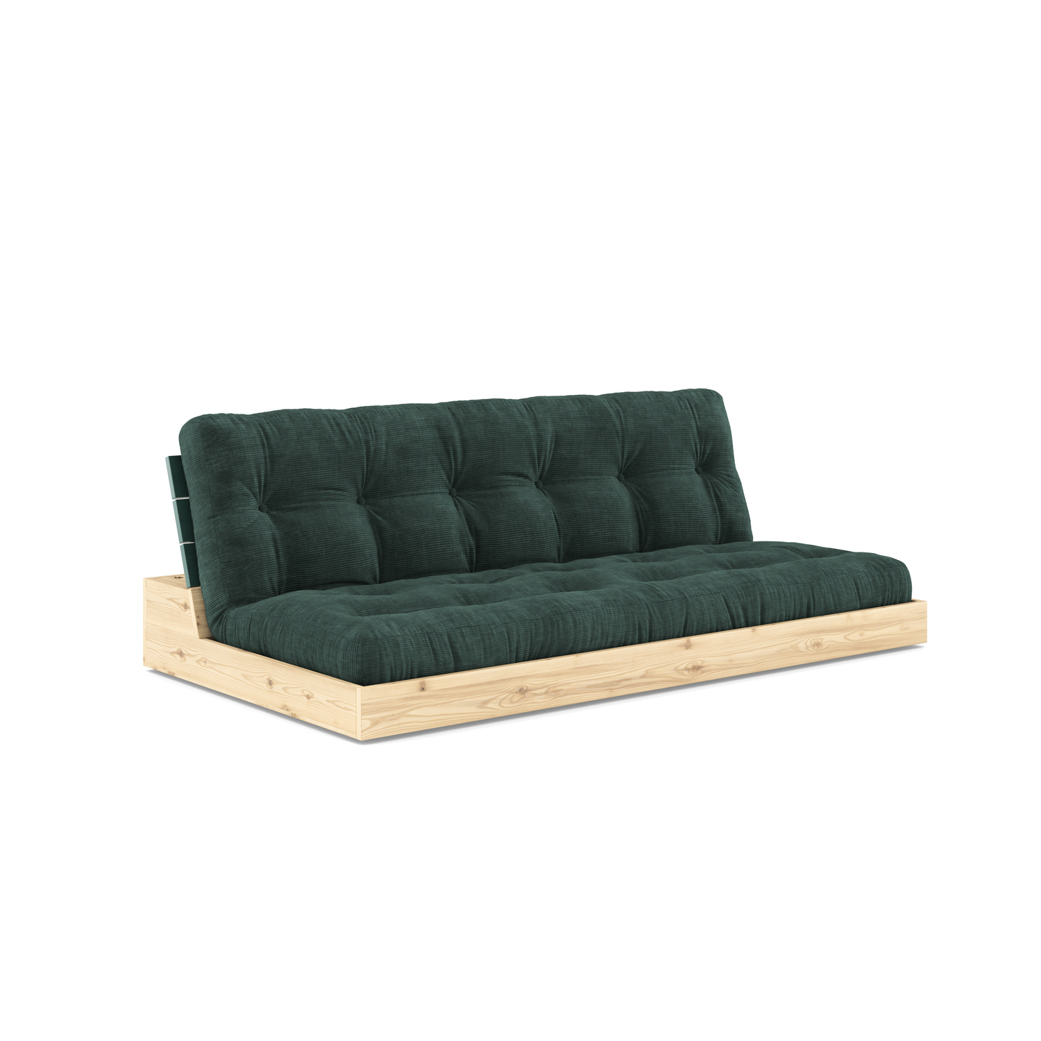 Karup Design-collectie Slaapbank Base Lush Green met 5-lagen mixed matras Seaweed