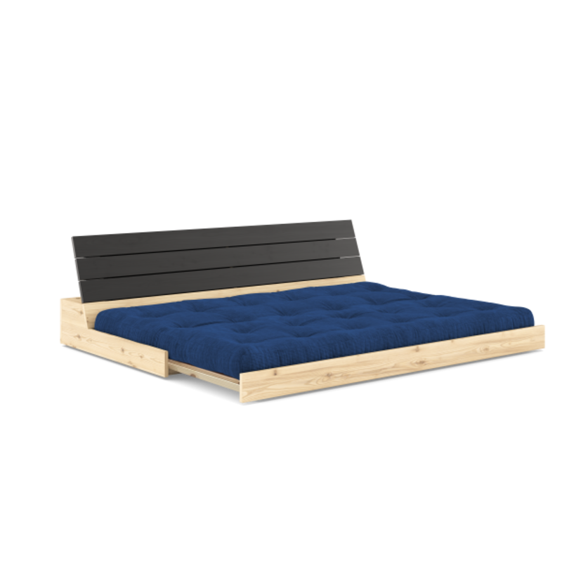 Karup-collectie Base Black Night Lacquered W. 5-Layer Mixed Mattress