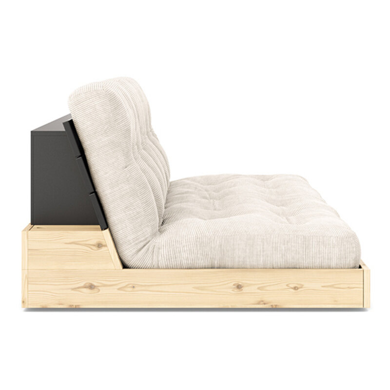 Karup Design-collectie Base Black Night Lacquered W. 5-Layer Mixed Mattress