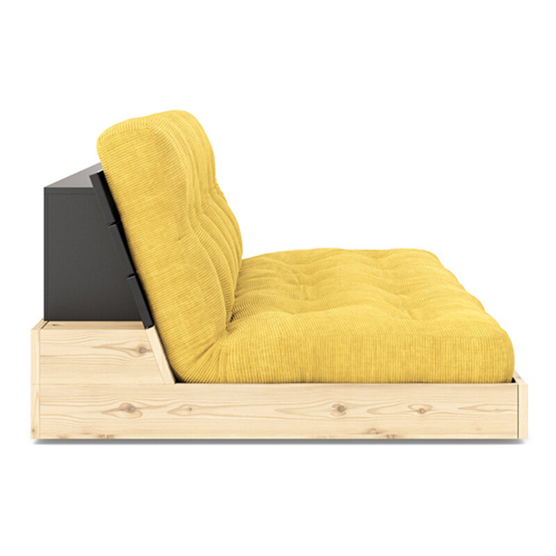 Karup Design-collectie Base Black Night Lacquered W. 5-Layer Mixed Mattress