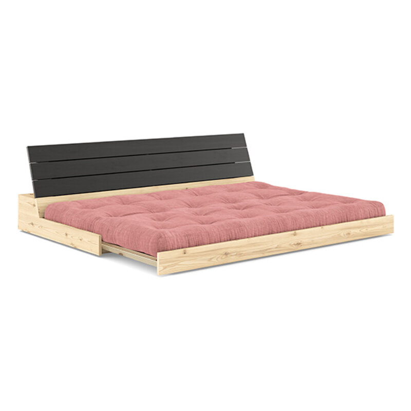 Karup-collectie Base Black Night Lacquered W. 5-Layer Mixed Mattress