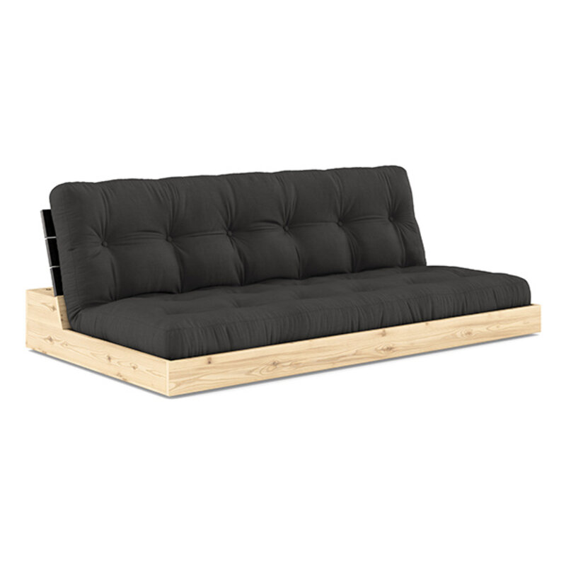 Karup Design-collectie Base Black Night Lacquered W. 5-Layer Mixed Mattress Linen