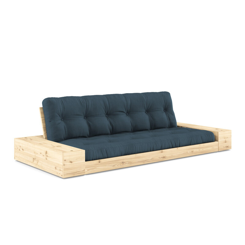 Karup Design-collectie Base Clear Lacquered W. 2 Sideboxes Clear W. 5-Layer Mixed Mattress