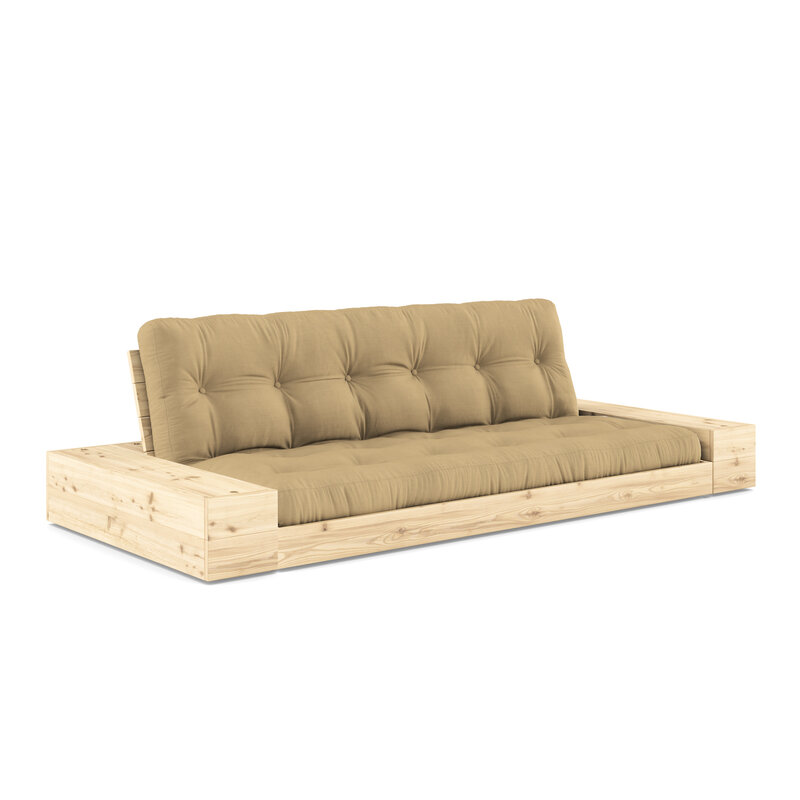 Karup Design-collectie Base Clear Lacquered W. 2 Sideboxes Clear W. 5-Layer Mixed Mattress