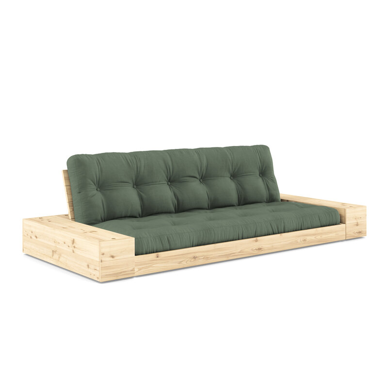 Karup Design-collectie Base Clear Lacquered W. 2 Sideboxes Clear W. 5-Layer Mixed Mattress