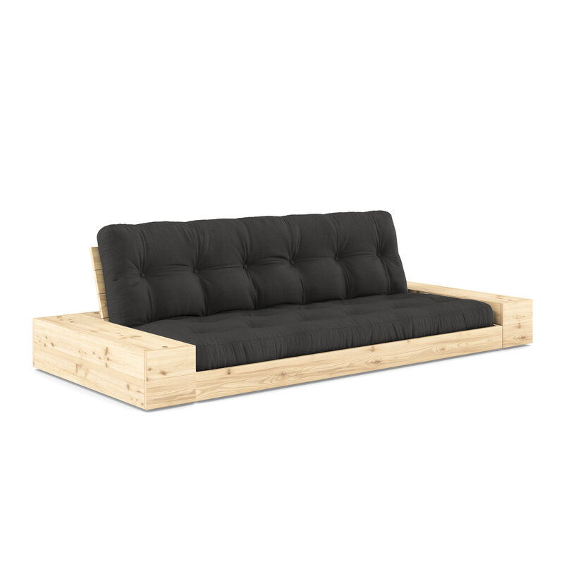 Karup Design-collectie Base Clear Lacquered W. 2 Sideboxes Clear W. 5-Layer Mixed Mattress