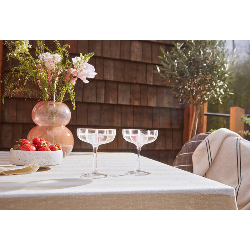 OYOY LIVING Mizu Coupe Glas  Set van 2  Helder