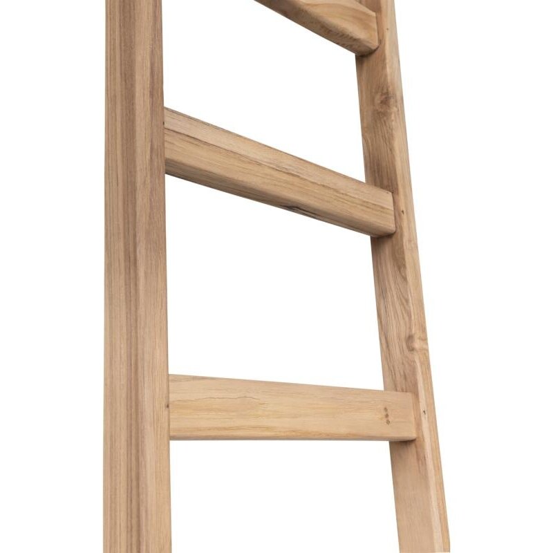 Ladder Steps 180x40x5 cm recycled teakwood met natuurlijke schuurtjes in het hout