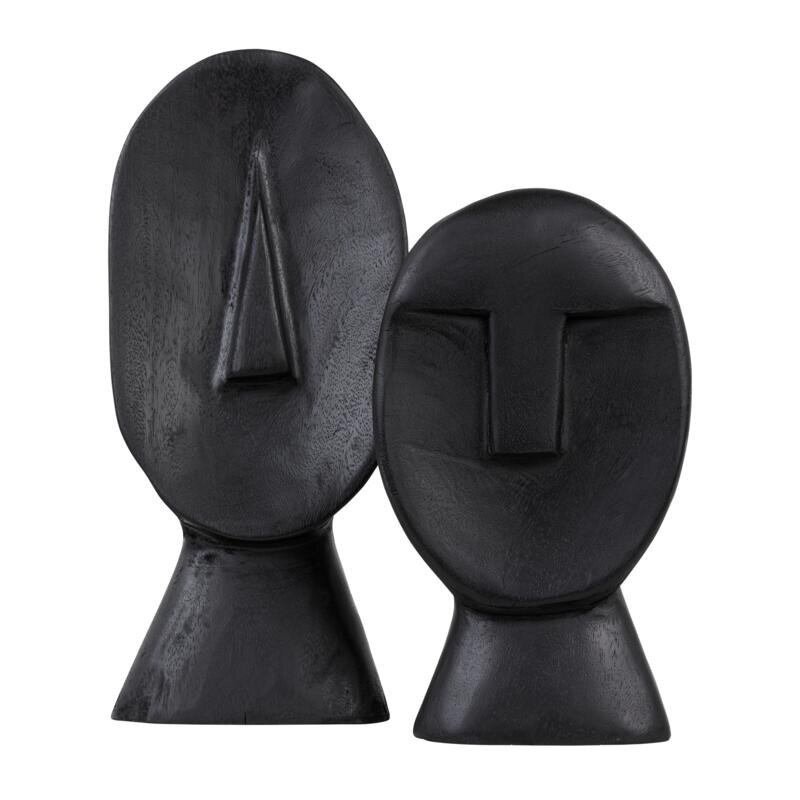 Ornament Nosy - set van 2- zwart