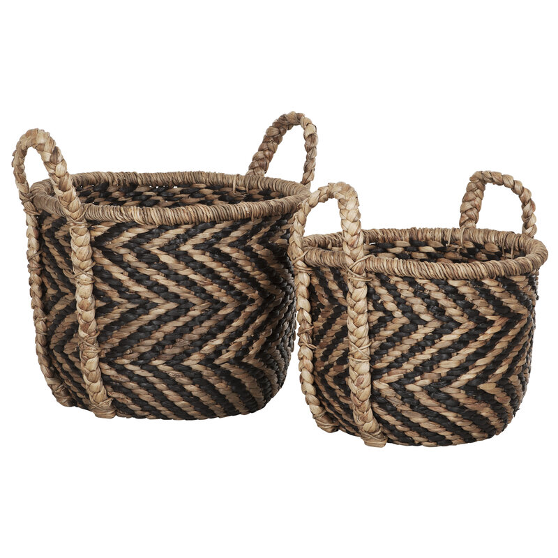 MUST Living-collectie Basket MUST Living round XL, set of 2