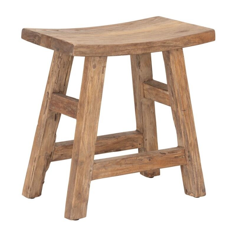 MUST Living-collectie Bench Shanghai, 50x50x28 cm, recycled teakwood