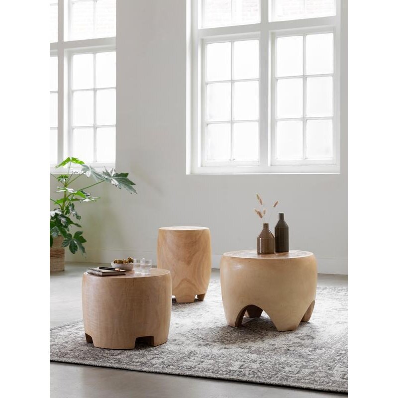 MUST Living-collectie Salontafel Puro 35xdia 49 cm suar wood