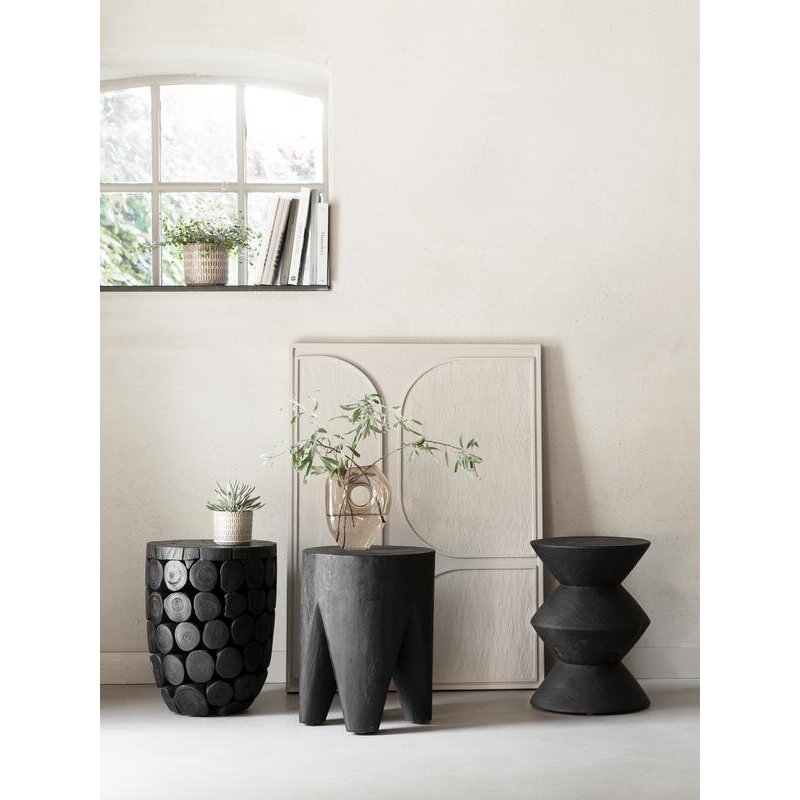 MUST Living-collectie Wandpaneel Lorcan Cream  127x102x4 cm cream houten bark