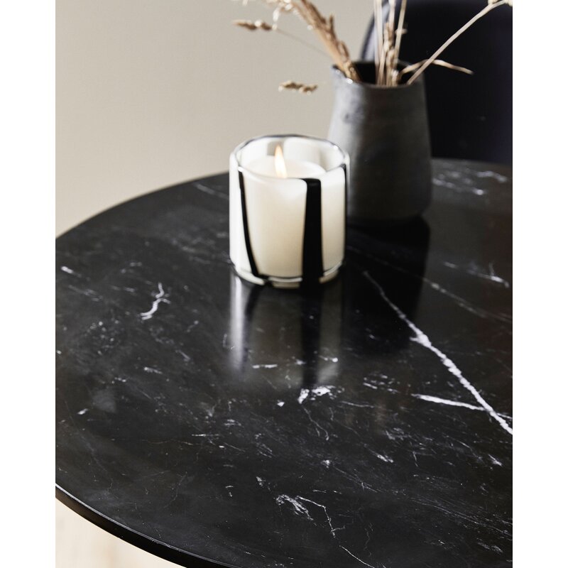 Nordal-collectie ERIE cafétafel zwart marmeren blad