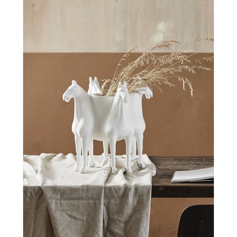 Nordal-collectie ROXA vaas wit