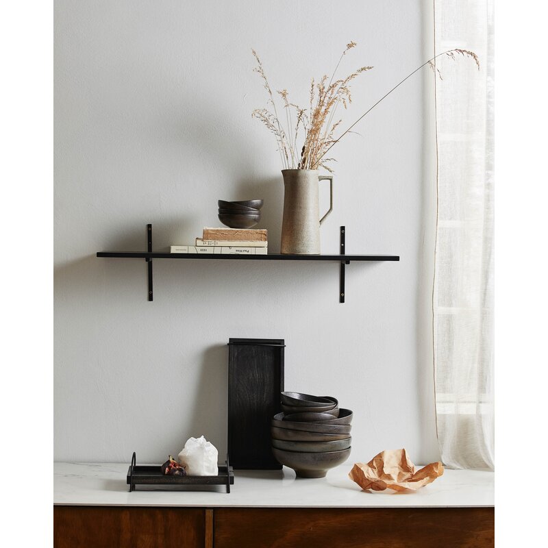 Nordal-collectie TANO shelf wood black