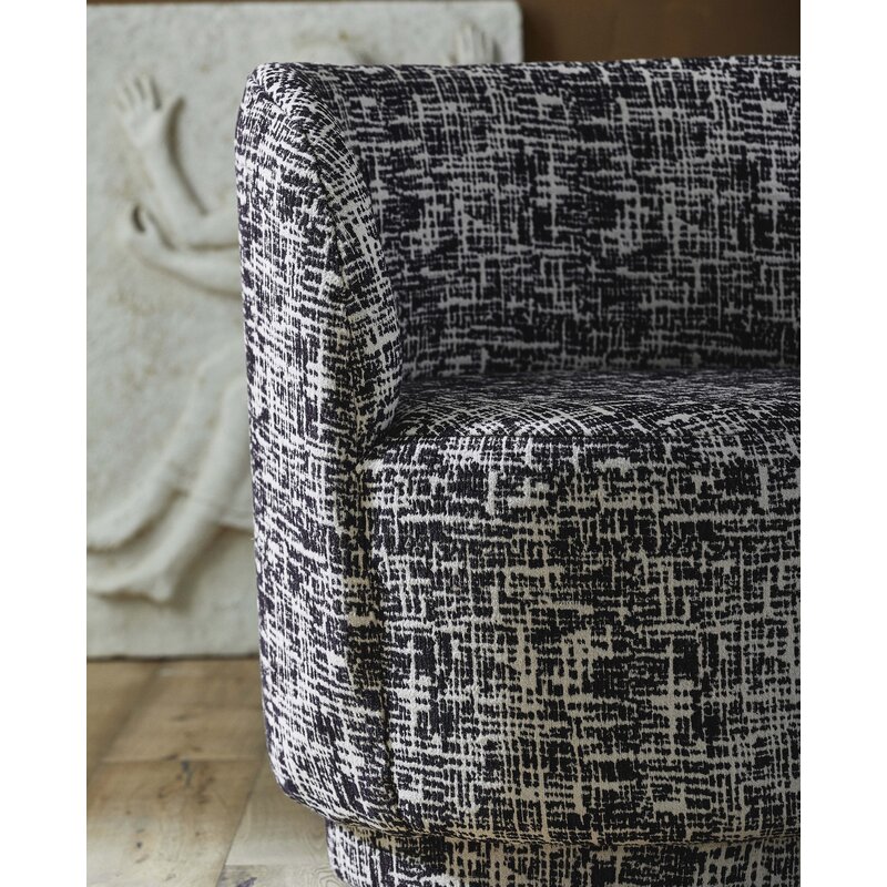 Nordal-collectie BOMU lounge chair black/white