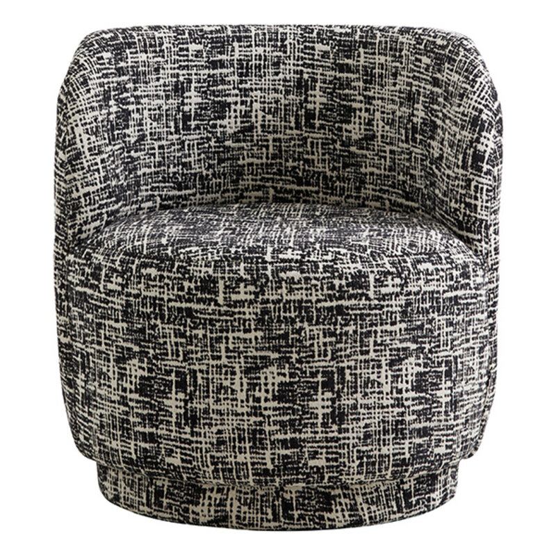 Nordal-collectie BOMU lounge chair black/white