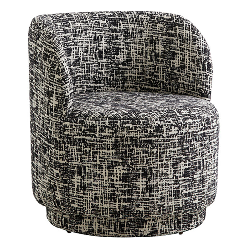 Nordal-collectie BOMU lounge chair black/white