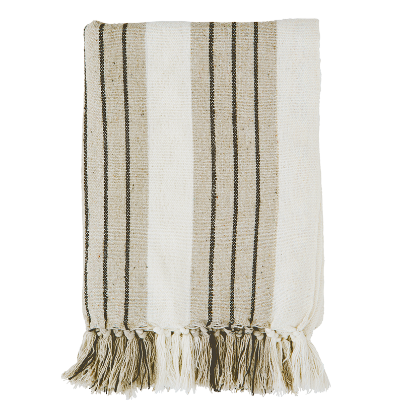 Madam Stoltz-collectie Recycled cotton throw