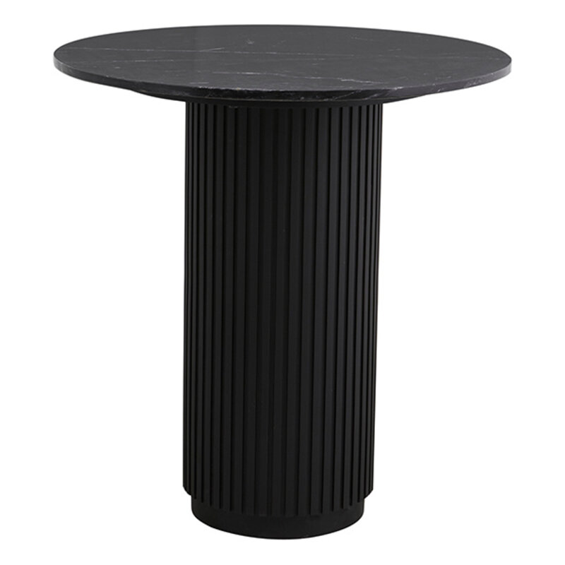 Nordal-collectie ERIE cafétafel zwart marmeren blad