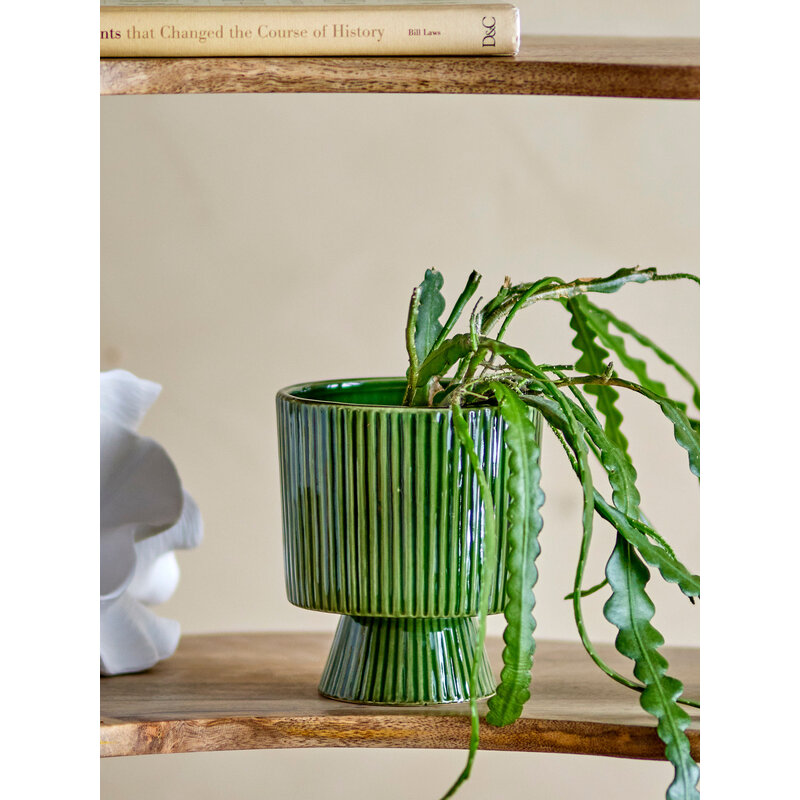 Bloomingville-collectie Ayleen Flowerpot Green Stoneware