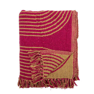 Bloomingville Tiffanie Throw Pink Recycled Cotton