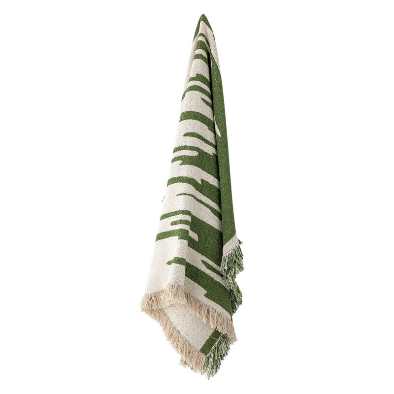 Bloomingville-collectie Haxby Throw Green Recycled Cotton