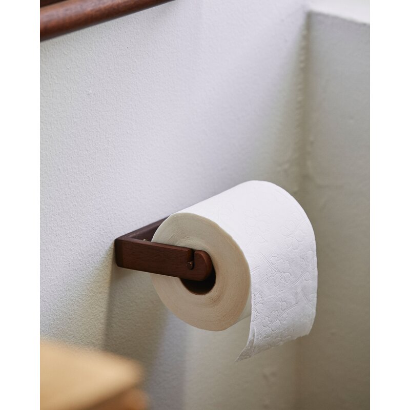 ZATON toilet paper holder, wood - nature